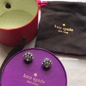Kate spade earrings with gift box and bag